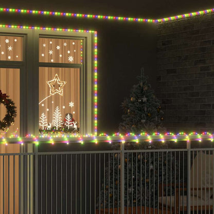 Lichtseil mit 2400 LEDs Mehrfarbig 100 m PVC