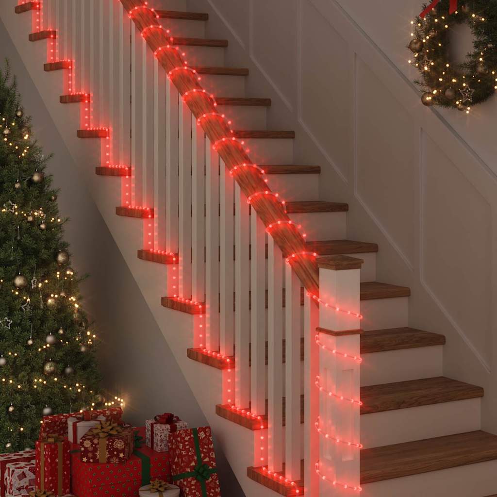 Lichtseil mit 2400 LEDs Rot 100 m PVC