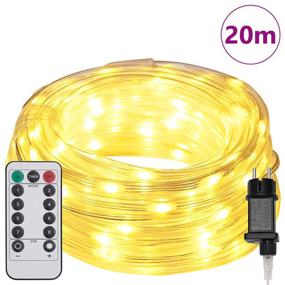 Lichtseil mit 480 LEDs Warmes Weiß 20 m PVC