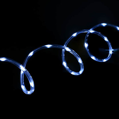 Lichtseil mit 120 LEDs Kaltweiß 5 m PVC