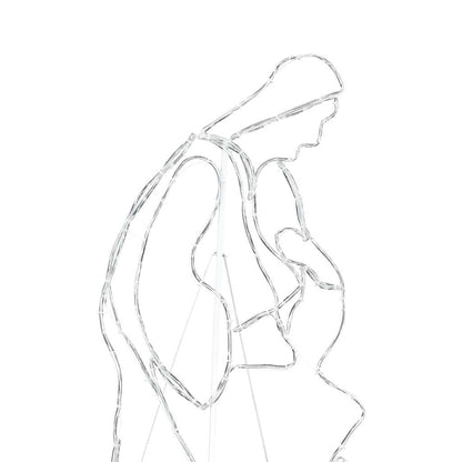 Beleuchtete Krippenszene Mehrfarbig 112 x 72 cm PVC