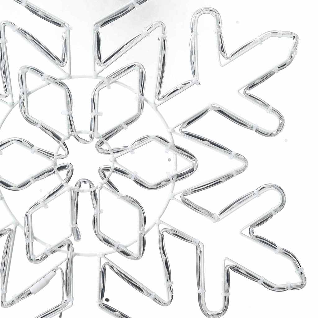 Weihnachts-Schneeflocke Blau 55.5 x 55.5 x 0.75cm PVC