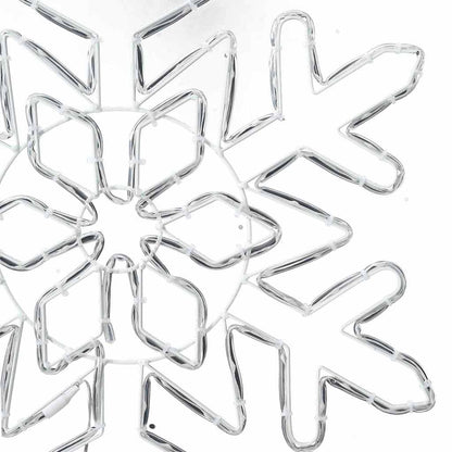 Weihnachts Schneeflocke Blau 55.5 x 55.5 x 0.75cm PVC