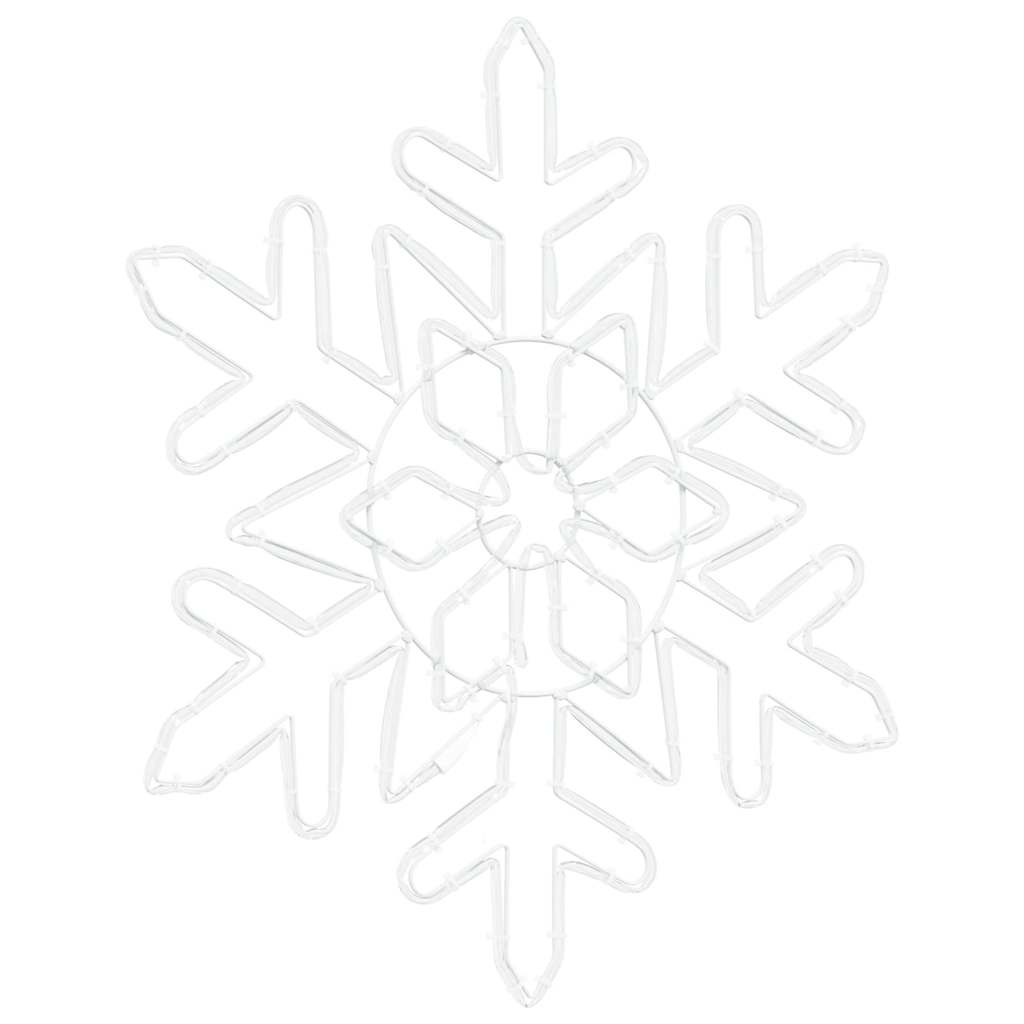 Weihnachts-Schneeflocke Blau 55.5 x 55.5 x 0.75cm PVC