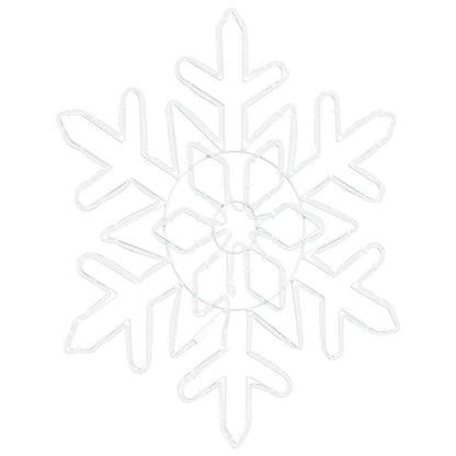 Weihnachts Schneeflocke Blau 55.5 x 55.5 x 0.75cm PVC