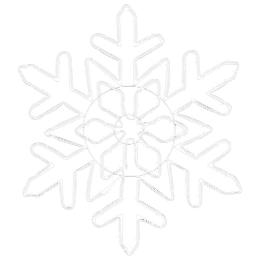 Weihnachts Schneeflocke Blau 55.5 x 55.5 x 0.75cm PVC