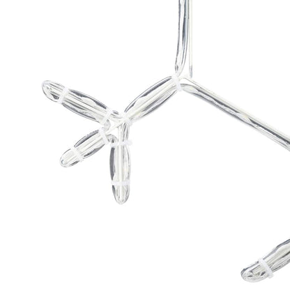 Weihnachts-Schneeflocke mit 252 LEDs Warmes Weiß 45 x 38 cm PVC