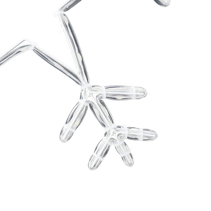 Weihnachts-Schneeflocke mit 252 LEDs Warmes Weiß 45 x 38 cm PVC