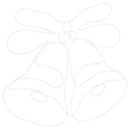 Weihnachtsglocke mit 144 LEDs Mehrfarbig 56 x 46 cm PVC