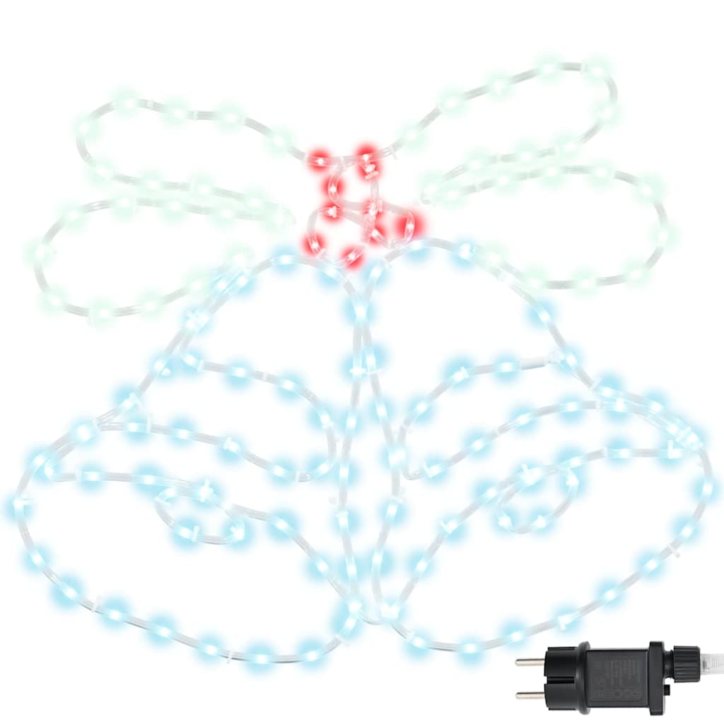 Weihnachtsglocke mit 144 LEDs Mehrfarbig 56 x 46 cm PVC