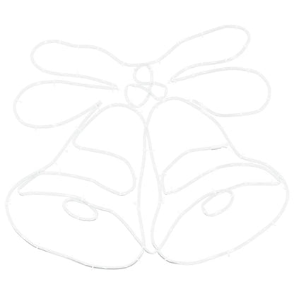 Weihnachtsglocke mit 144 LEDs Mehrfarbig 56 x 46 cm PVC