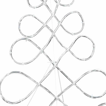 Lichterbaum in Weihnachtsbaumform Mehrfarbig 80 x 56 cm PVC