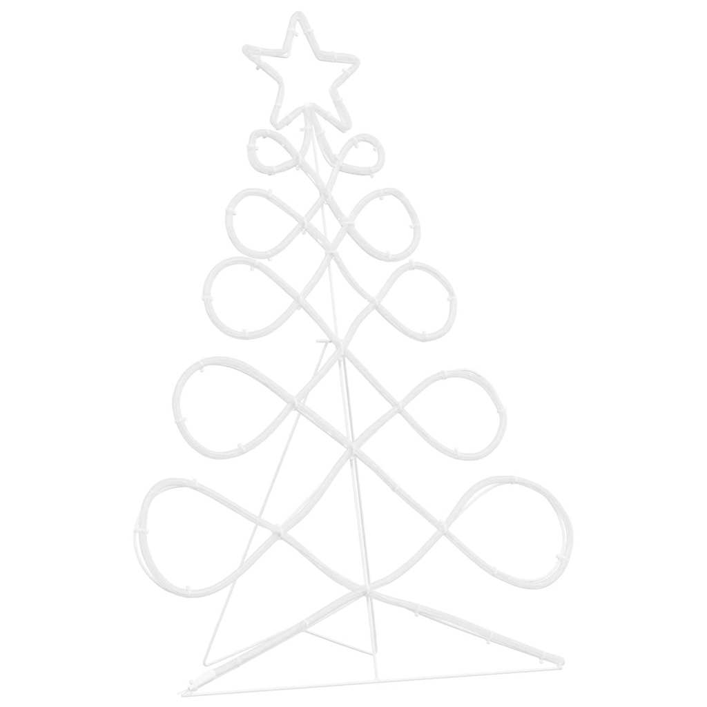 Lichterbaum in Weihnachtsbaumform Mehrfarbig 80 x 56 cm PVC