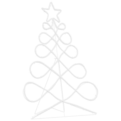 Lichterbaum in Weihnachtsbaumform Mehrfarbig 80 x 56 cm PVC