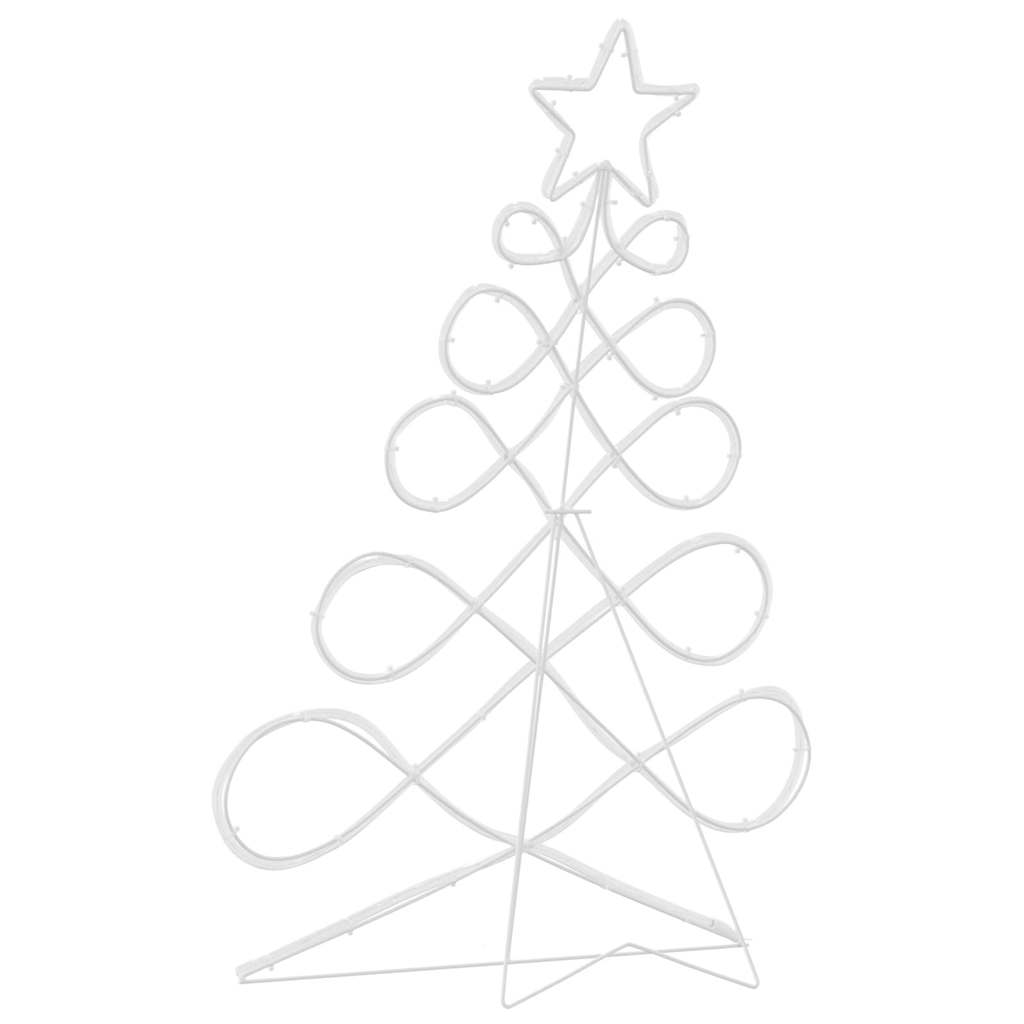 Lichterbaum in Weihnachtsbaumform Mehrfarbig 80 x 56 cm PVC