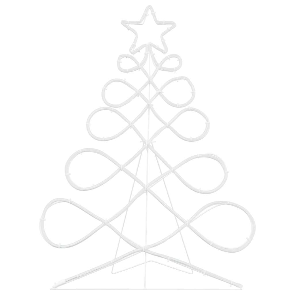 Lichterbaum in Weihnachtsbaumform Mehrfarbig 80 x 56 cm PVC