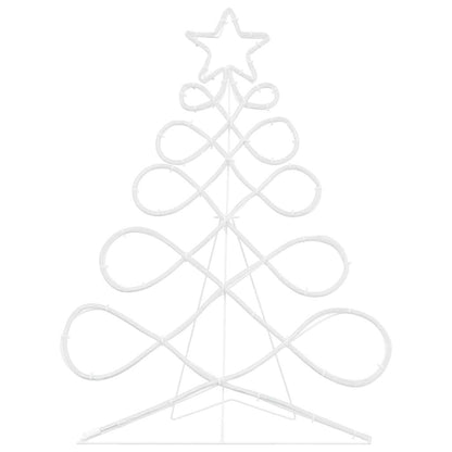 Lichterbaum in Weihnachtsbaumform Mehrfarbig 80 x 56 cm PVC