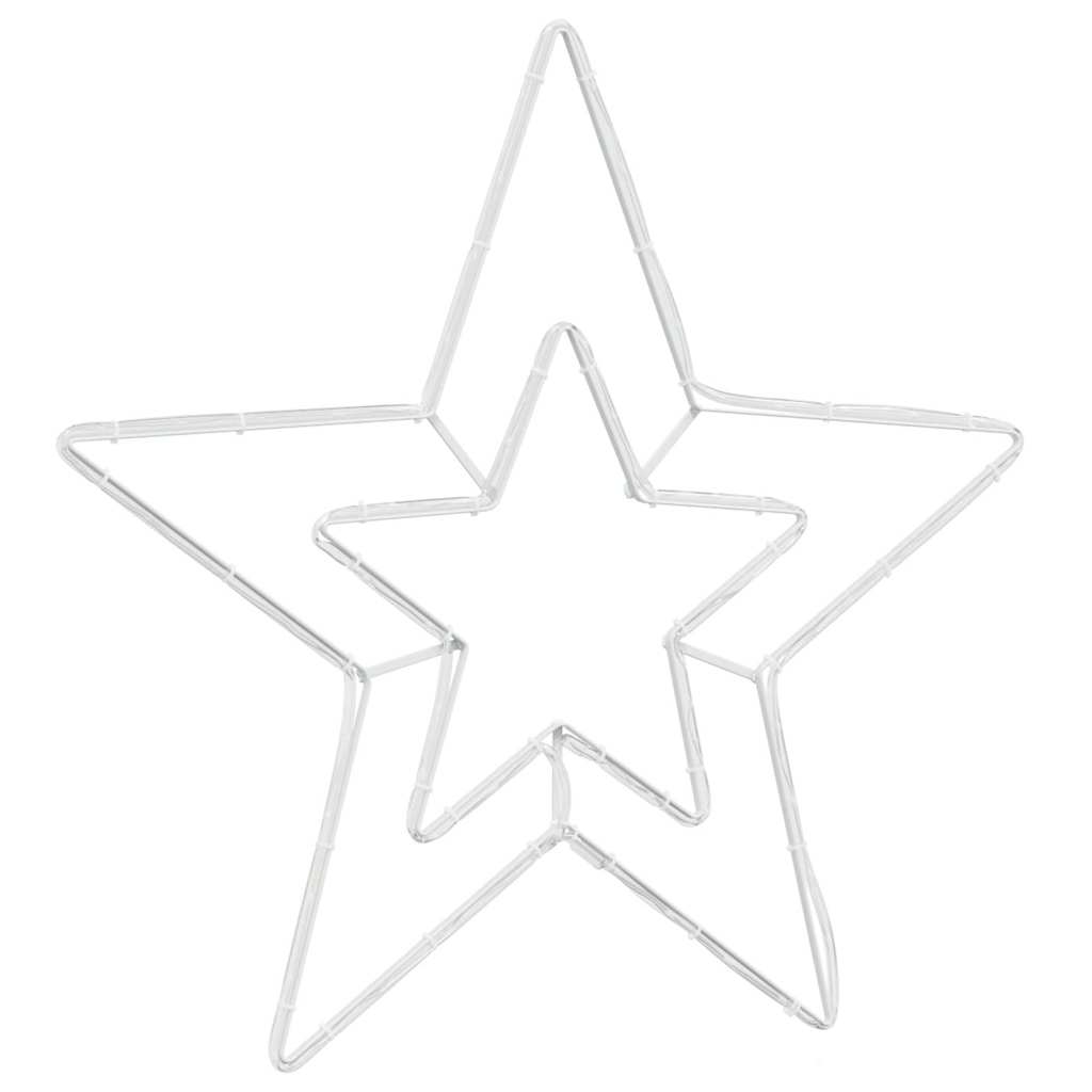 Weihnachtsstern mit 72 LEDs Kaltweiß 51,5 x 50 x 0,65 cm Eisen