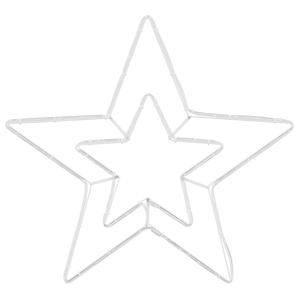 Weihnachtsstern mit 72 LEDs Kaltweiß 51,5 x 50 x 0,65 cm Eisen