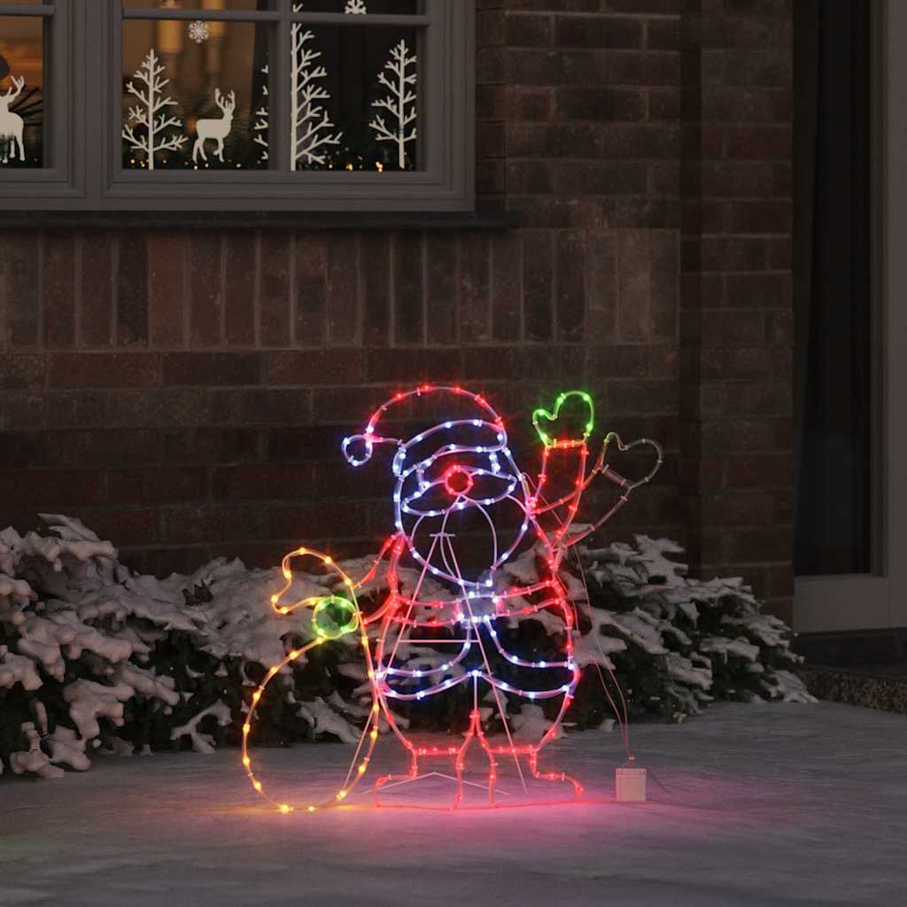 Santa Claus Licht Mehrfarbig 58.5 x 60 x 1.3 cm Eisen