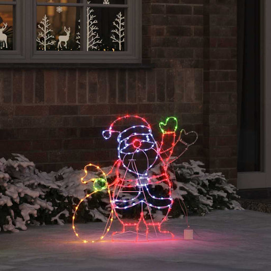 Santa Claus Licht Mehrfarbig 58.5 x 60 x 1.3 cm Eisen