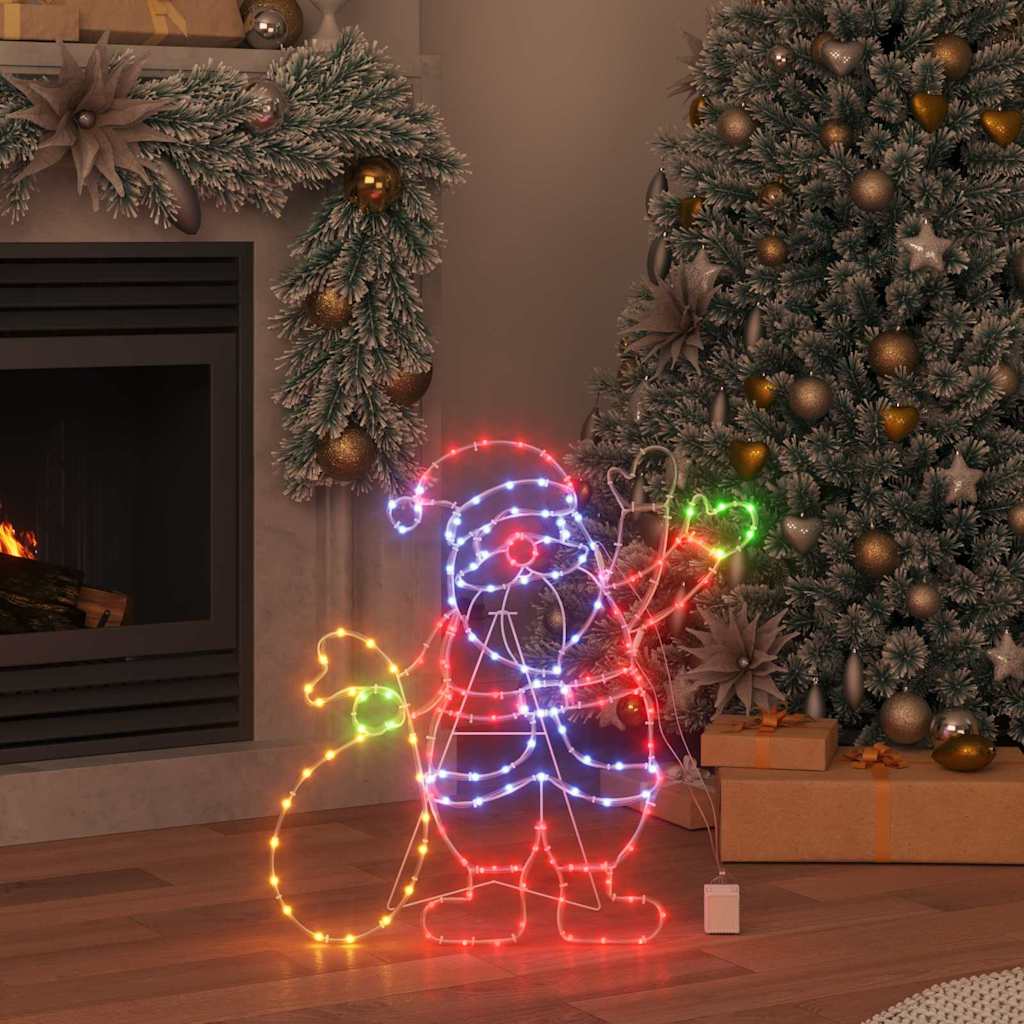 Santa Claus Licht Mehrfarbig 58.5 x 60 x 1.3 cm Eisen