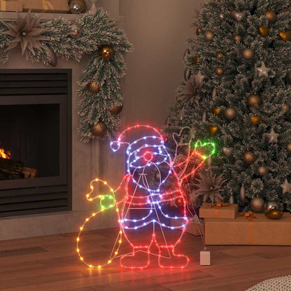 Santa Claus Licht Mehrfarbig 58.5 x 60 x 1.3 cm Eisen