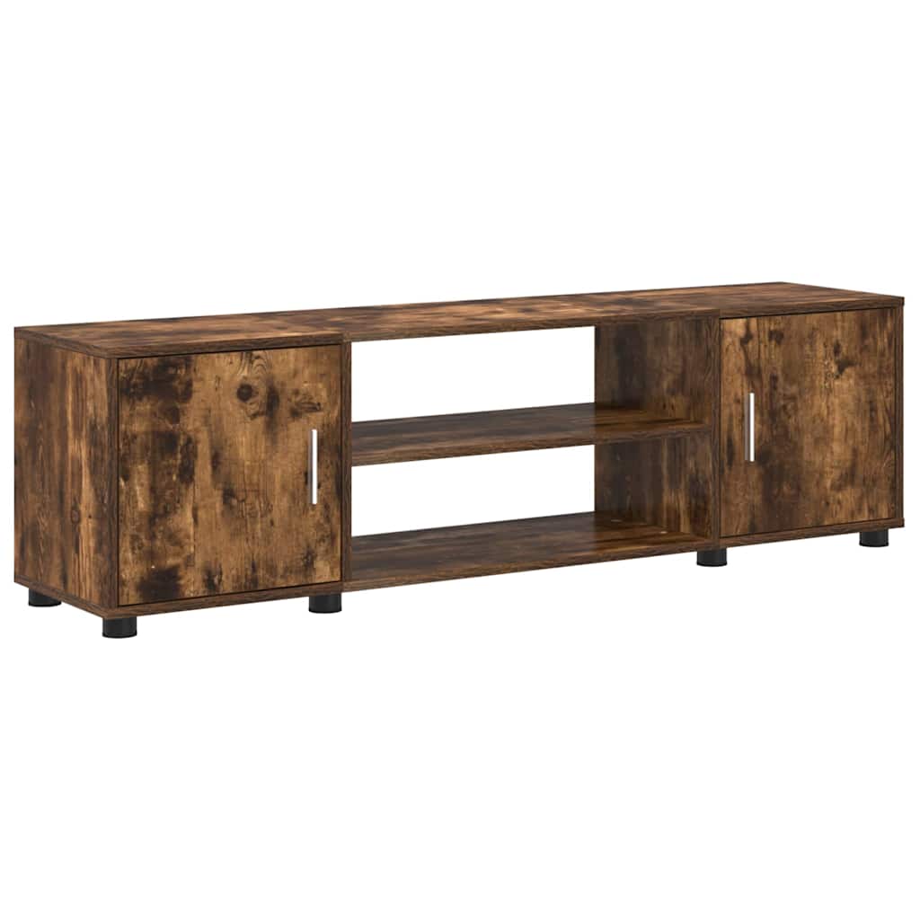 4-teilige TV-Schrank Set 4 pcs Rauchiges Eichenholz