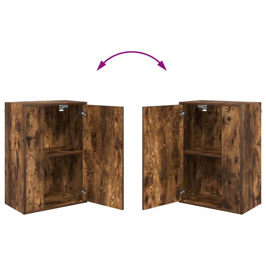 4-teilige TV-Schrank Set 4 pcs Rauchiges Eichenholz