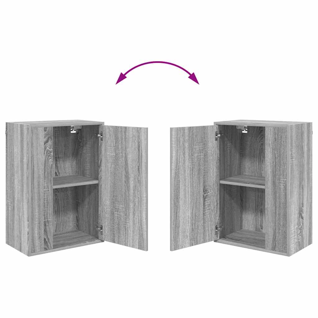 4-teilige TV-Schrank Set 4 pcs Grau Sonoma Holzwerkstoff
