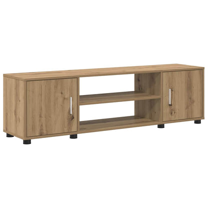 4-teilige TV-Schrank Set 4 pcs Eiche handwerklich Holzwerkstoff
