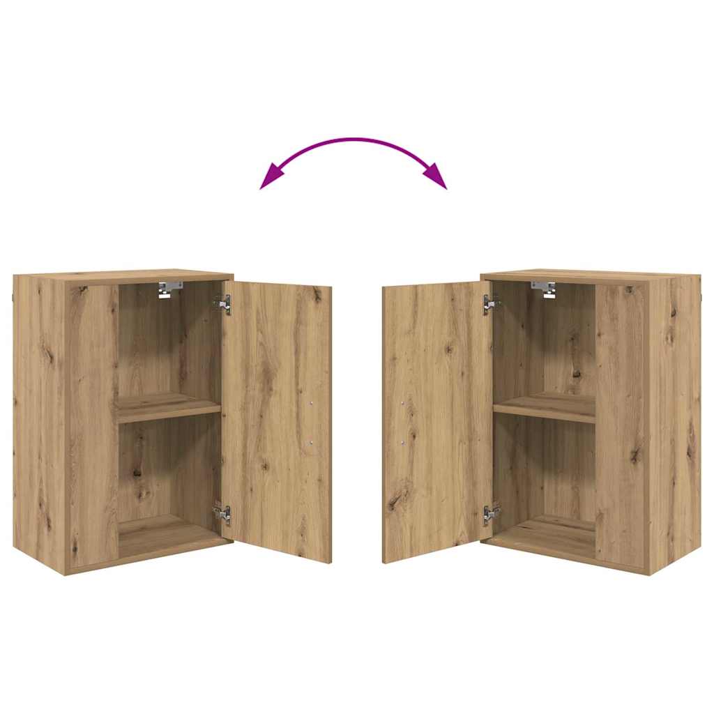 4-teilige TV-Schrank Set 4 pcs Eiche handwerklich Holzwerkstoff
