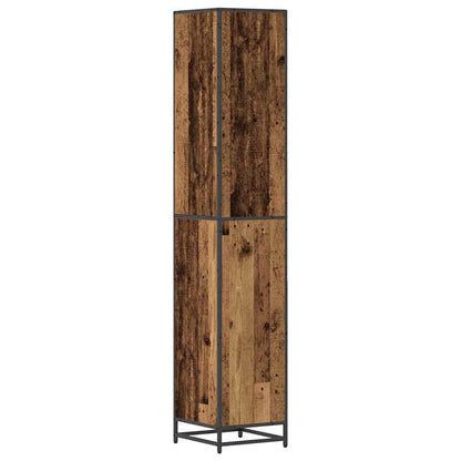 Badezimmer Schrank Altholz 35 x 37,5 x 188,5 cm Holzwerkstoff