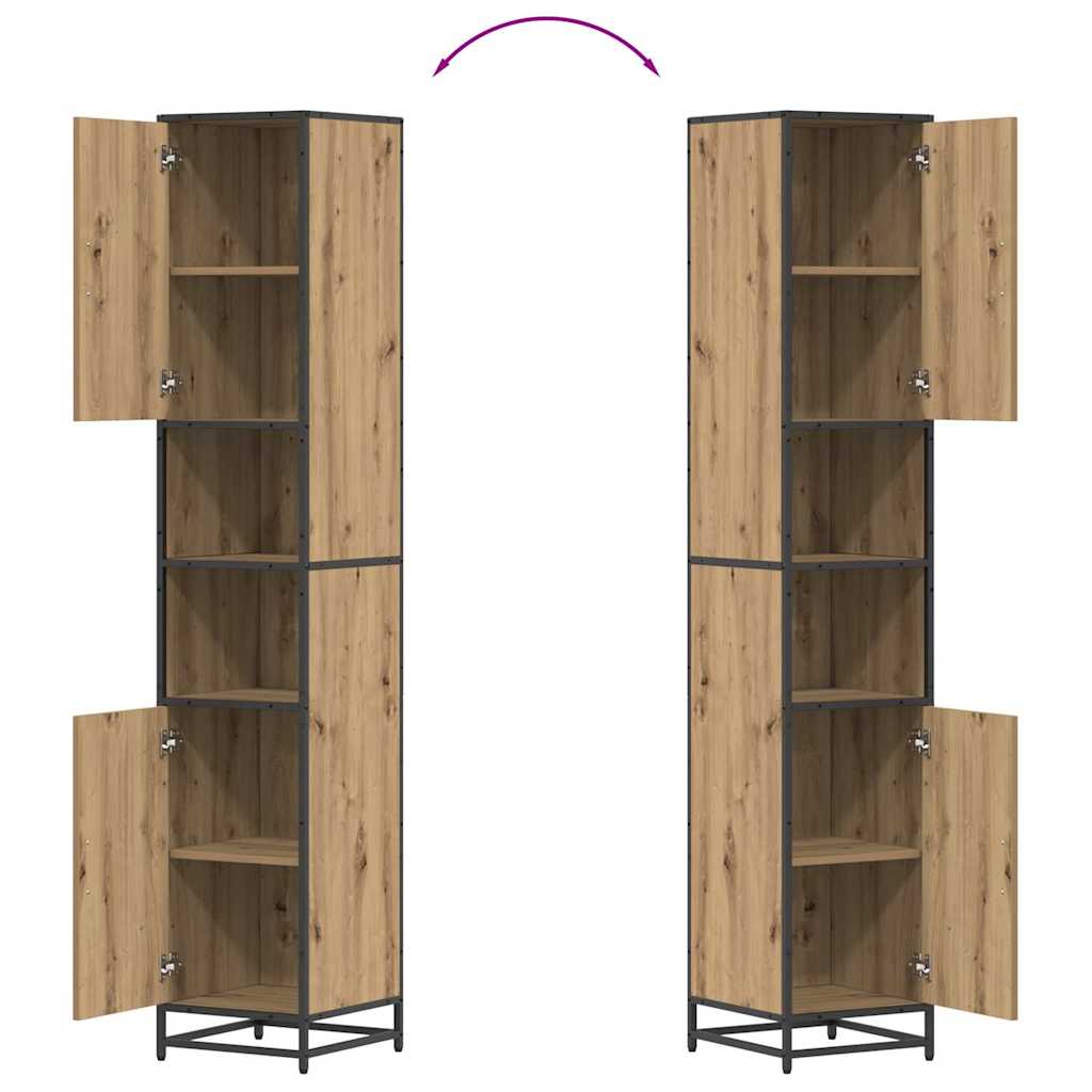 Badezimmer Schrank Eiche handwerklich 35 x 37,5 x 188,5 cm