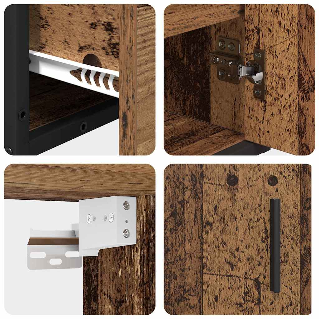 Badezimmermöbel Set 2 pcs Altholz 65 x 33 x 60 cm Holzwerkstoff