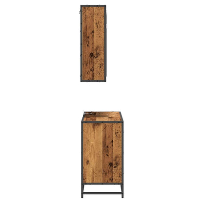 Badezimmermöbel Set 2 pcs Altholz 65 x 33 x 60 cm Holzwerkstoff