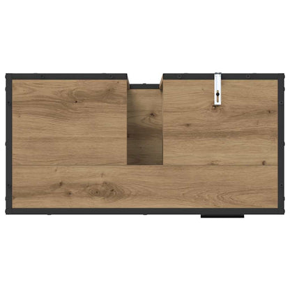 Badezimmermöbel Set mit Tür 2 pcs Artisan-Eiche 65 x 33 x 60 cm