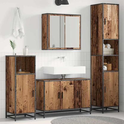 Badezimmermöbel Set 4 pcs Altholz 90 x 33 x 60 cm Holzwerkstoff