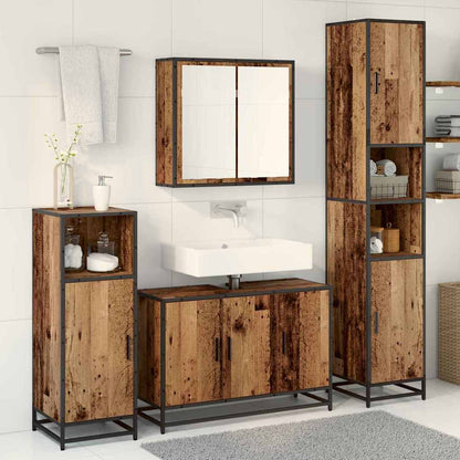 Badezimmermöbel Set 4 pcs Altholz 90 x 33 x 60 cm Holzwerkstoff