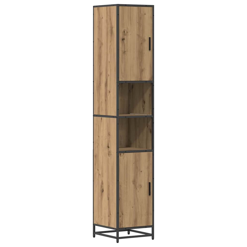 Badezimmermöbel Set mit Tür 4 pcs Artisan-Eiche 90 x 33 x 60 cm