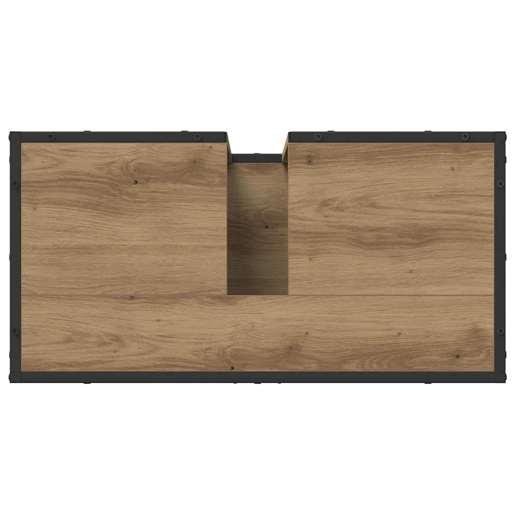 Badezimmermöbel Set mit Tür 3 pcs Artisan-Eiche 65 x 33 x 60 cm
