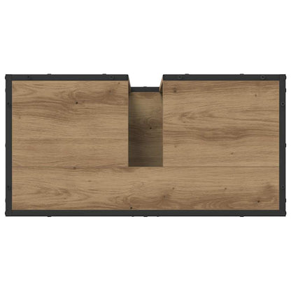 Badezimmermöbel Set mit Tür 3 pcs Artisan-Eiche 65 x 33 x 60 cm