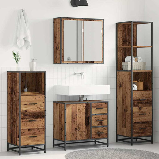 Badezimmermöbel Set 4 pcs Altholz 65 x 33 x 60 cm Holzwerkstoff
