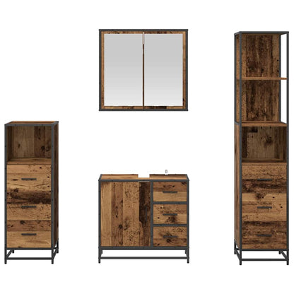 Badezimmermöbel Set 4 pcs Altholz 65 x 33 x 60 cm Holzwerkstoff