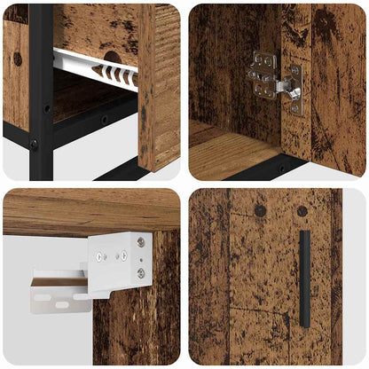 Badezimmermöbel Set 3 pcs Altholz 65 x 33 x 60 cm Holzwerkstoff