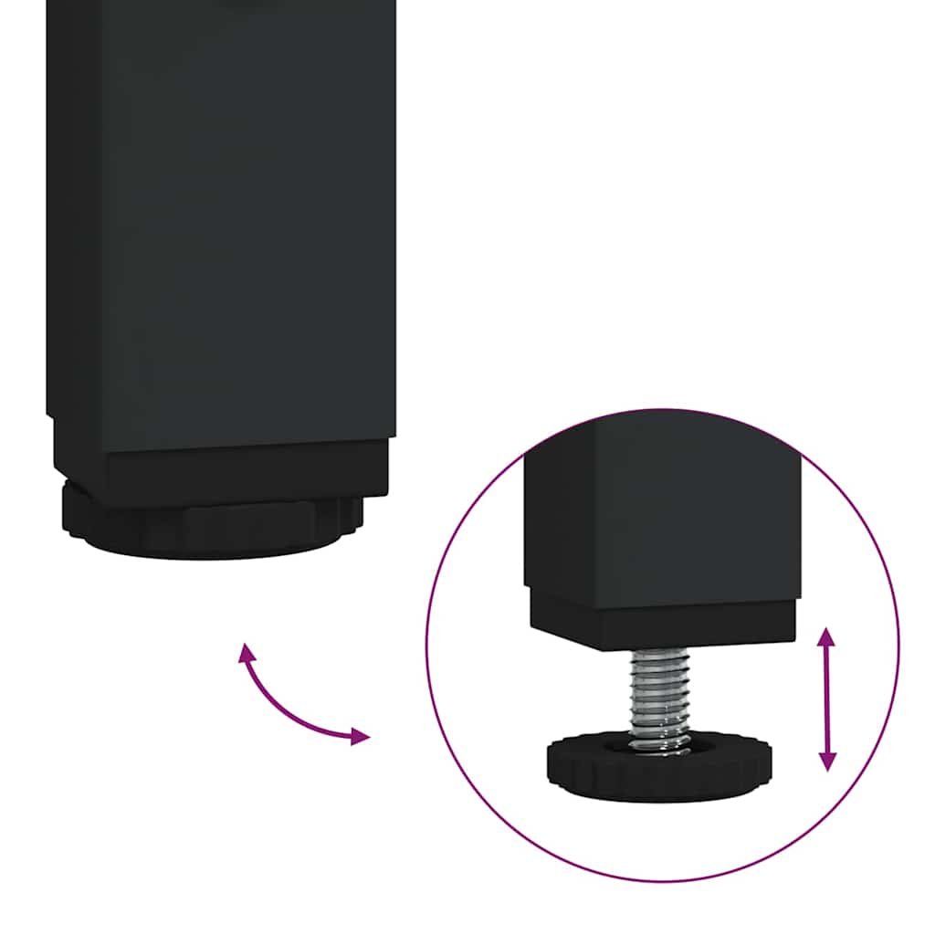 Badezimmermöbel Set 3 pcs Schwarz Eichen-Optik 65 x 33 x 60 cm
