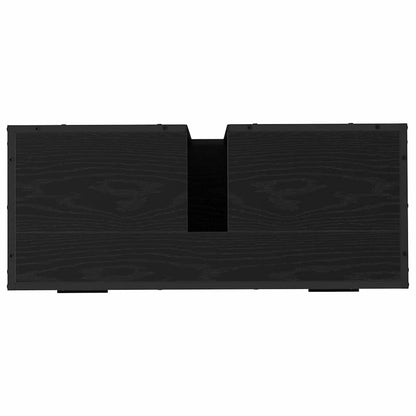 Badezimmermöbel Set 2 pcs Schwarz Eichen-Optik 80 x 33 x 60 cm