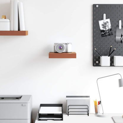 Wandregal Wandmontiert Rot 23 x 23,5 x 4 cm Holzwerkstoff