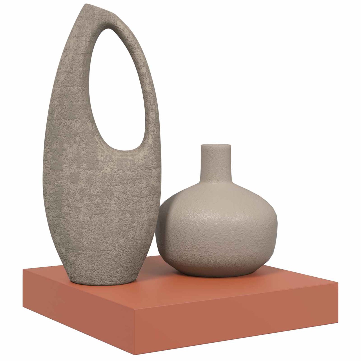 Wandregal Wandmontiert Rot 23 x 23,5 x 4 cm Holzwerkstoff