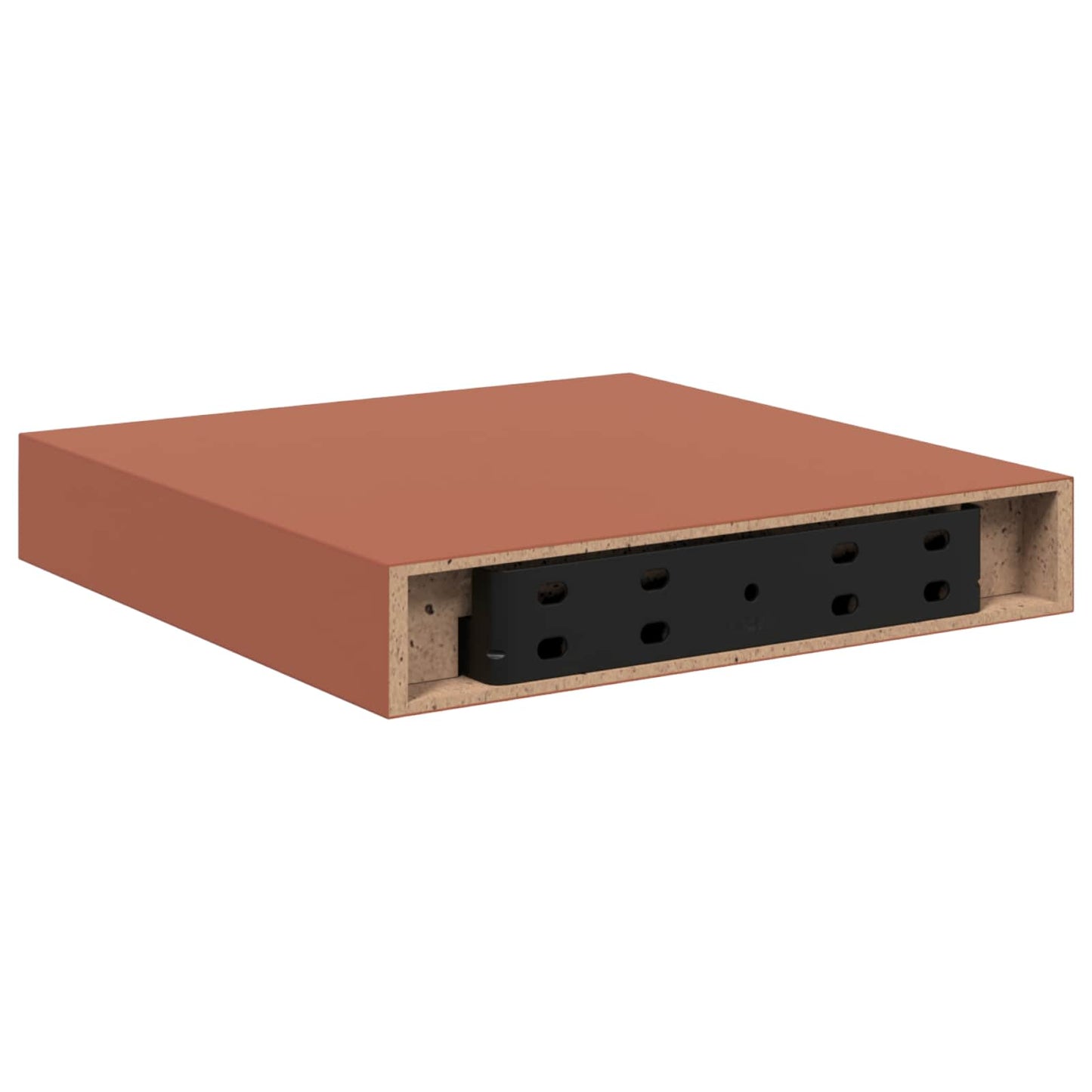 Wandregal Wandmontiert 2 pcs Rot 23 x 23,5 x 4 cm Holzwerkstoff